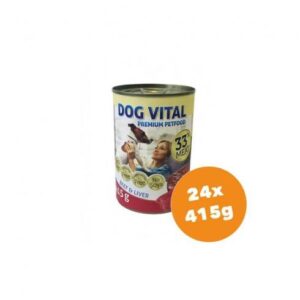 Dog Vital Konzerv Beef & Liver 24x415g