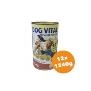 Dog Vital Konzerv Turkey & Duck 12x1240g