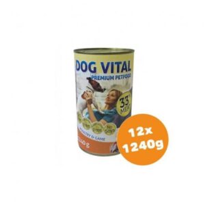 Dog Vital Konzerv Poultry & Game 12x1240g