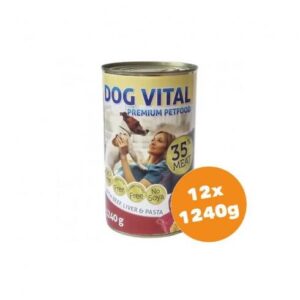 Dog Vital Konzerv Beef, Liver & Pasta 12x1240g
