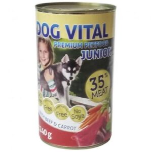 Dog Vital Junior konzerv Beef&Carrot