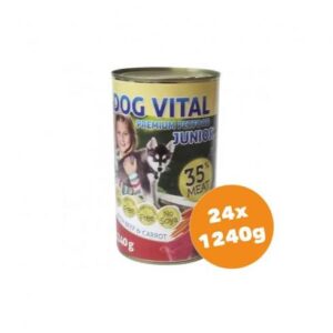 Dog Vital Junior Konzerv Beef & Carrot 24x1240g