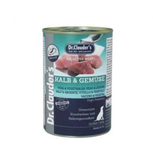 Dr.Clauders Dog Konzerv Selected Meat Borjú&Zöldség
