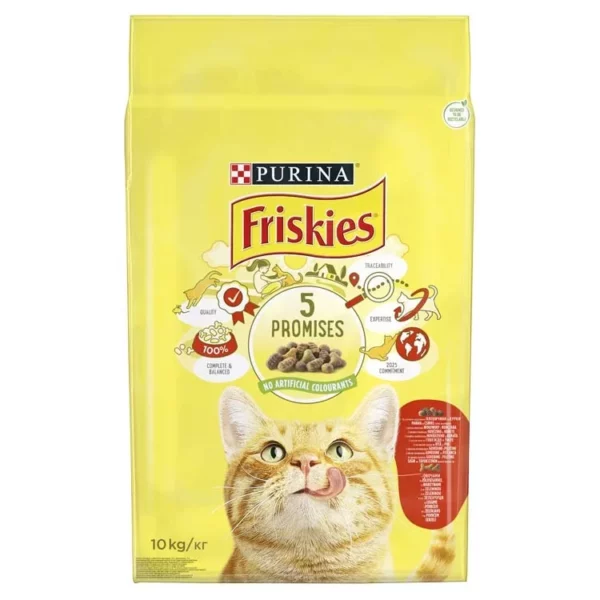 Friskies Száraz Macska Hús+Csirke+Zöldség 10kg