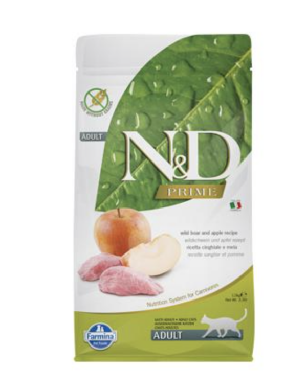 N&D Cat Prime vaddisznó&alma Adult