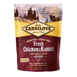 Carnilove Fresh Adult Cat Chicken & Rabbit Gourmand- Csirke és Nyúlhússal 400g