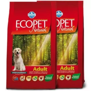 Ecopet Dog Natural Adult Medium 2x14kg