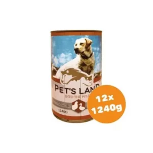 Pet's Land Dog Konzerv Baromfi 12x1240g