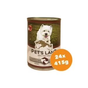Pet s Land Dog Konzerv Marhamáj-Bárányhús almával 24x415g