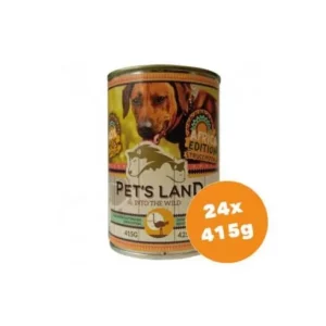 Pet s Land Dog Konzerv Strucchússal Africa Edition 24x415g