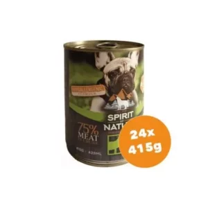 Spirit of Nature Dog Konzerv Bárányhússal és Nyúlhússal 24x415g