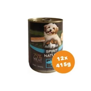 Spirit of Nature Dog Konzerv Tonhallal és Lazaccal 12x415g