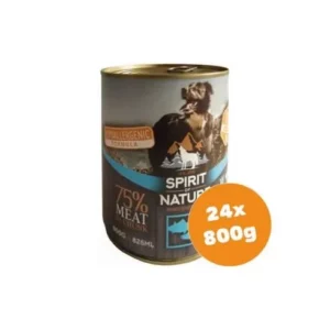 Spirit of Nature Dog Konzerv Tonhallal és Lazaccal 24x800g