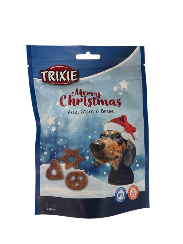 Trixie Xmas jutalomfalat szív, csillag és perec 120g -KÖZELI LEJÁRAT:2025.06.30
