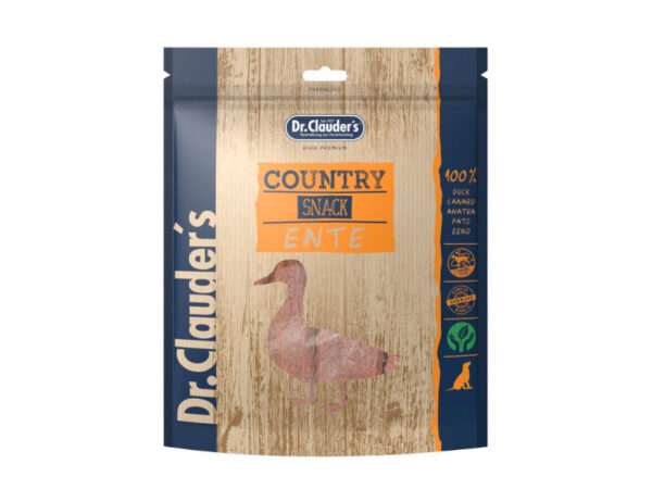 Dr.Clauders Dog Jutalomfalat Country Line Snack kacsa 170g