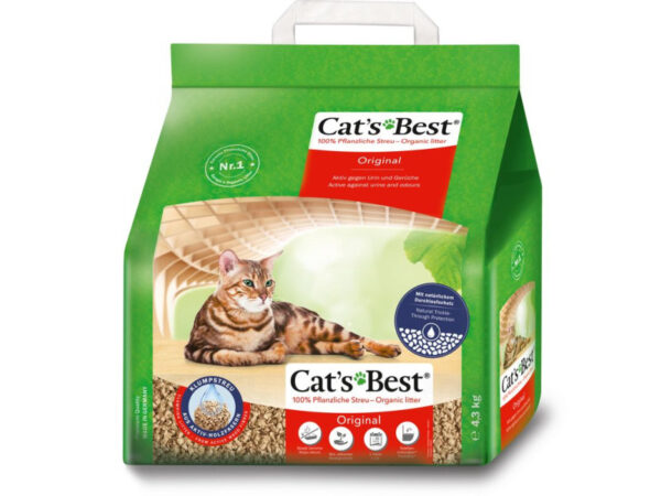 Cats Best Alom Original 10l, 4,3kg +Ajándék macskaházzal