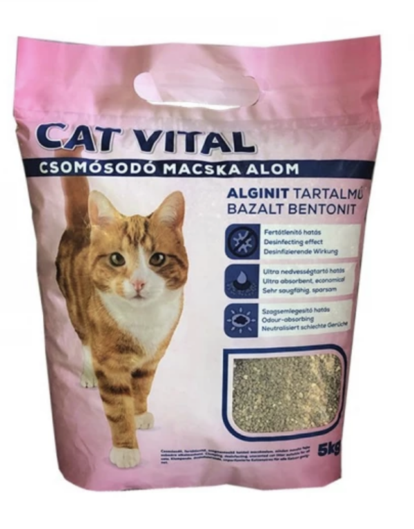 Cat Vital macskaalom alginit tartalmú bazalt bentonit 5kg