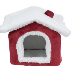 Trixie Xmas bújó plüss egér/hörcsög piros, fehér 15x12x15cm