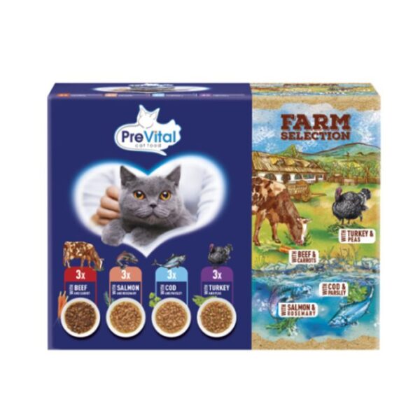 Prevital alutasak NM Farm Selection mix hús-hal 12x85g