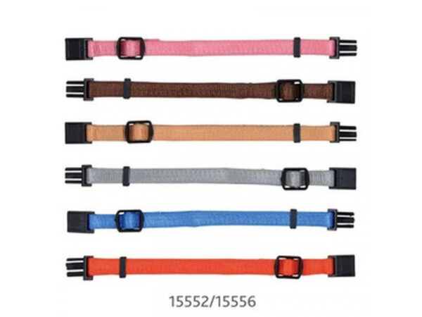 Trixie Nyakörv Kölyöknek M-L 22-35cm/10mm 6db Barna,Bézs,Szürke,Pink,Narancs,Kék