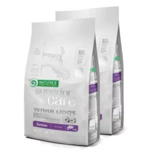 Natures Protection Dog Junior SC White Grain Free Salmon 2x1,5kg