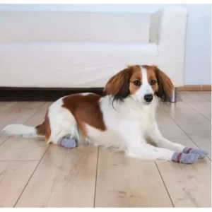 Trixie Kutyazokni Csúszásmentes Talppal, Szürke 2db/Csomag