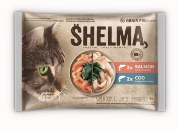 Shelma Alutasak 4*85g Lazac, tőkehal