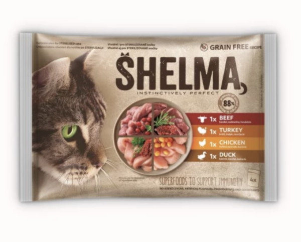 Shelma Alutasak 4*85g Marha, pulyka, csirke, kacsa