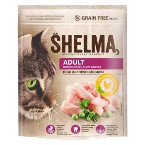 Shelma Száraz Felnőtt Macskaeledel, FM Grain free 750g, Csirke