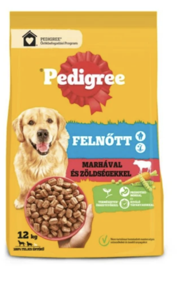 Pedigree Száraz Adult Marha-Zöldség 12kg