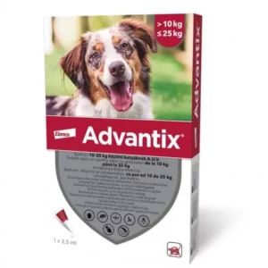 Advantix spot on 10-25 kg közötti kutyáknak A.U.V. 1 x 2,5 ml
