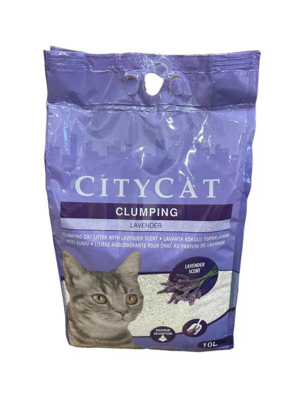Citycat csomósodó fehér macskaalom levendulás (bentonit ) 10l