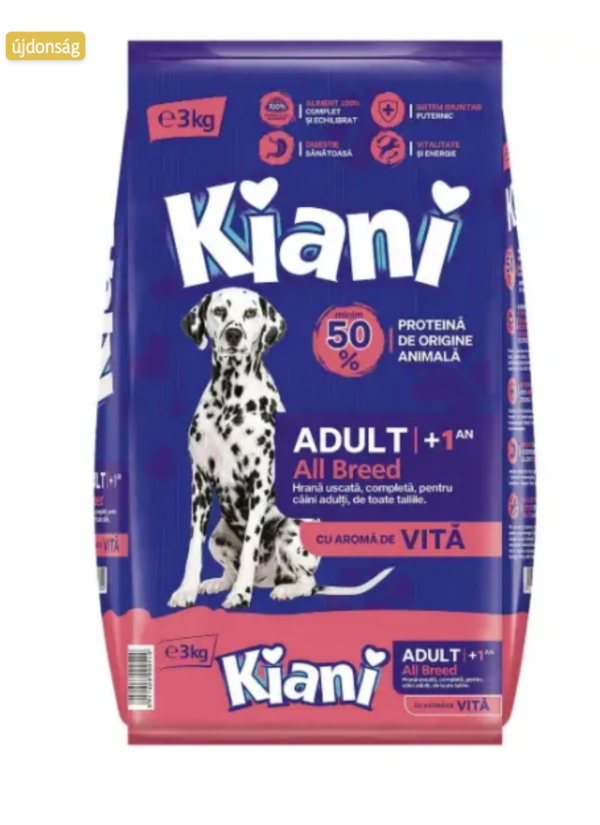 Kiani kutya száraztáp marha 10kg
