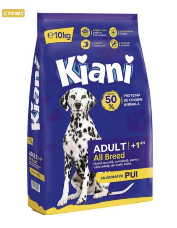 Kiani kutya száraztáp baromfi 10kg