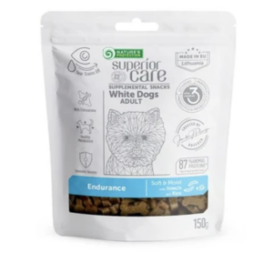 Natures Protection SC White Dog GF Adult Endurance Insects&rice snack 150g