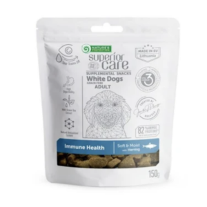 Natures Protection SC White Dog GF Adult Immune Health Herring Snack 150g
